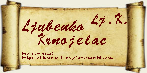 Ljubenko Krnojelac vizit kartica
